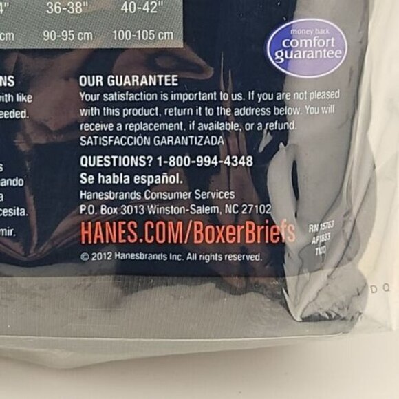 HANES Boxer Briefs Men's M 32-34 Assorted Tagless Comfort Flex 4 Pack J349B4 - Picture 11 of 15